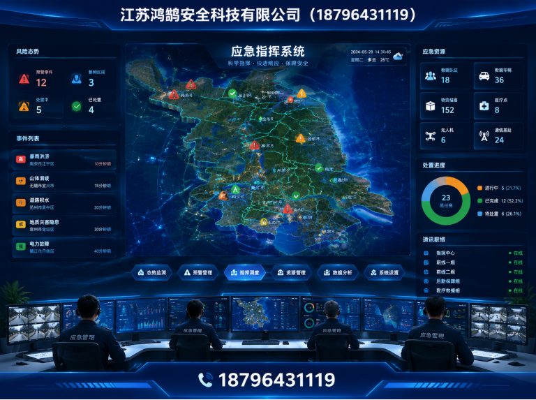 张家界应急指挥系统展示图